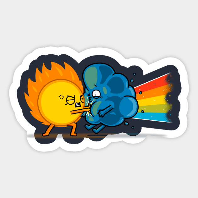 Sun Attack! Sticker by Raffiti